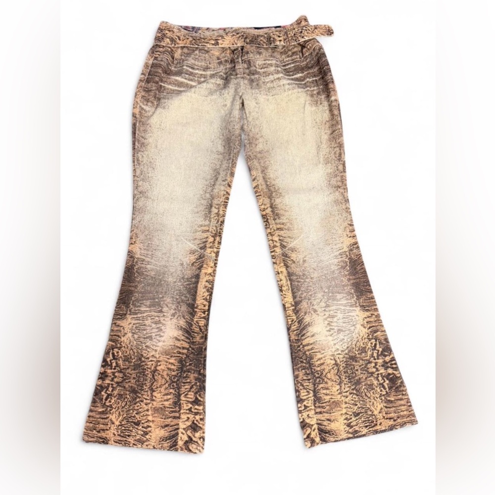 Roberto Cavalli animal print vintage jeans